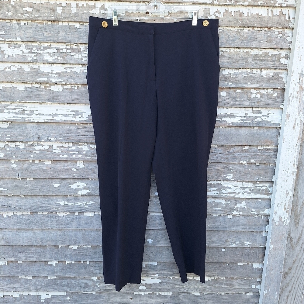 Lark Lane Navy Blue Pants Size 16